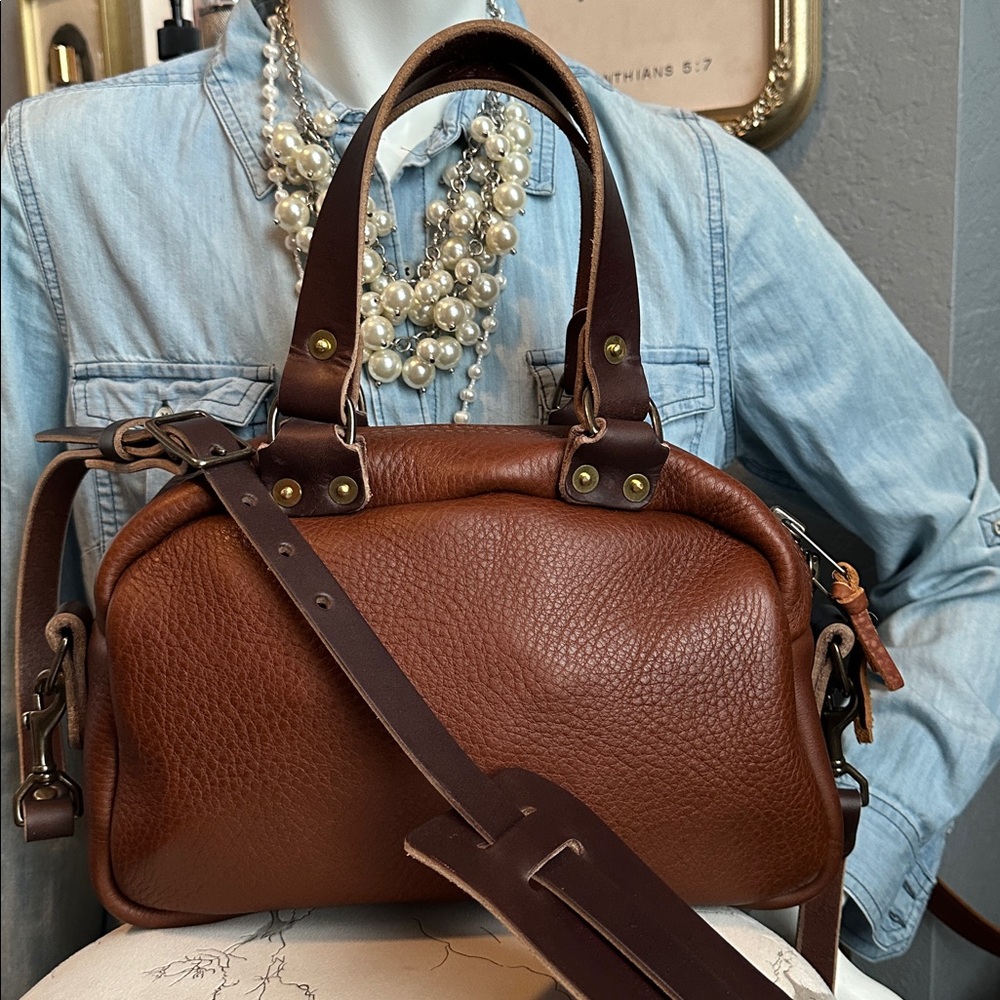 Go Forth Goods small Hoffman deluxe saddle crossbody bag NEW - Picture 7 of 16